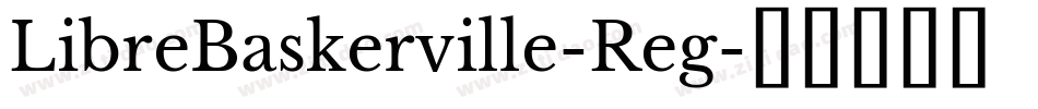 LibreBaskerville-Reg字体转换