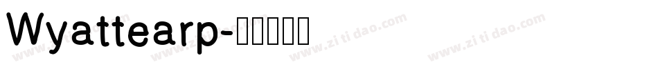 Wyattearp字体转换