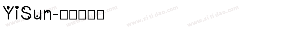 YiSun字体转换