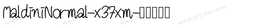 MaldiniNormal-x37xm字体转换