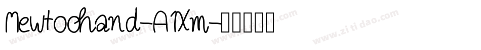 Mewtoohand-A1Xm字体转换