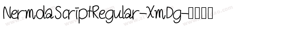 NermolaScriptRegular-XmDg字体转换