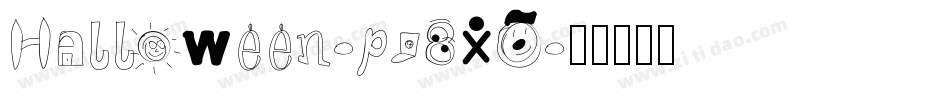 Halloween-p78XO字体转换