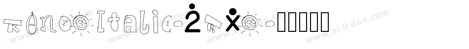 KenzoItalic-2RXo字体转换