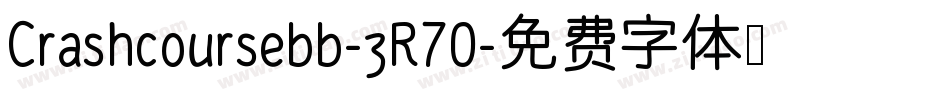 Crashcoursebb-zR70字体转换