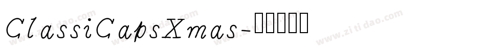 ClassiCapsXmas字体转换