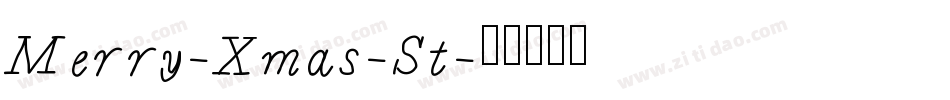 Merry-Xmas-St字体转换
