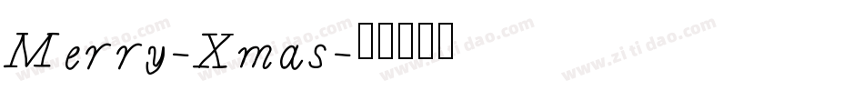 Merry-Xmas字体转换
