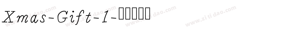 Xmas-Gift-1字体转换