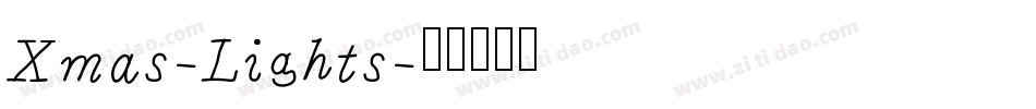 Xmas-Lights字体转换