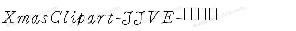 XmasClipart-JJVE字体转换
