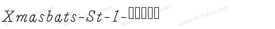 Xmasbats-St-1字体转换