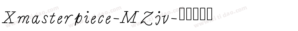 Xmasterpiece-MZjv字体转换