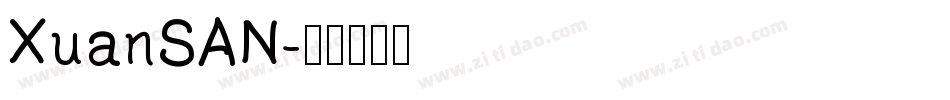 XuanSAN字体转换