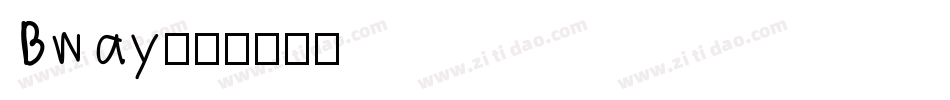 Bway字体转换