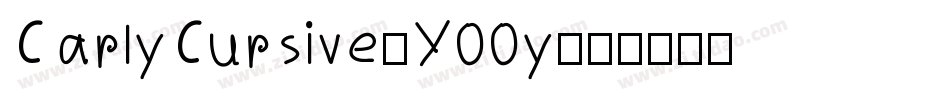 CarlyCursive-Y00y字体转换