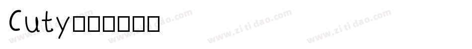Cuty字体转换
