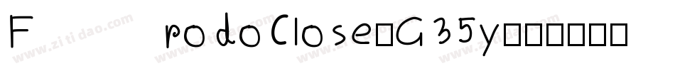 FrodoClose-G35y字体转换