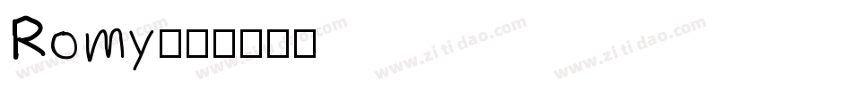 Romy字体转换