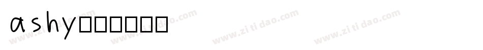 ashy字体转换