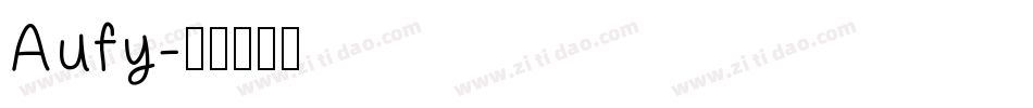 Aufy字体转换