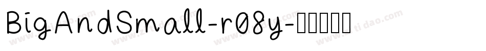 BigAndSmall-r08y字体转换
