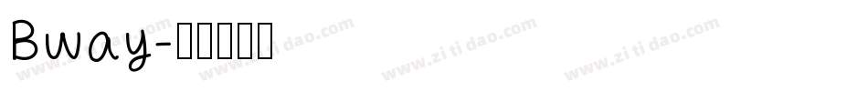 Bway字体转换