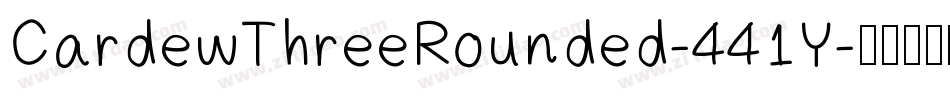 CardewThreeRounded-441Y字体转换