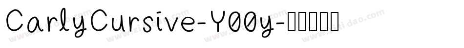 CarlyCursive-Y00y字体转换