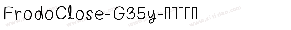 FrodoClose-G35y字体转换