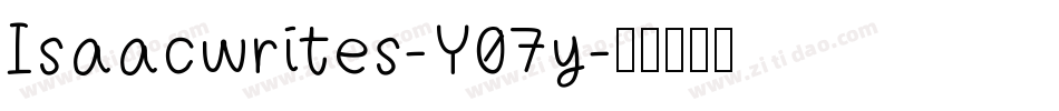 Isaacwrites-Y07y字体转换