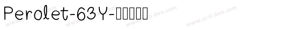 Perolet-63Y字体转换