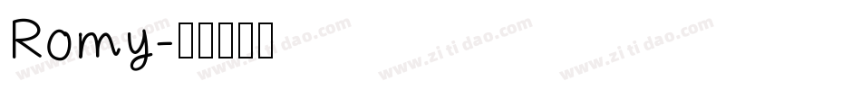 Romy字体转换