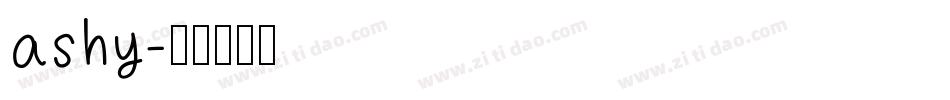 ashy字体转换