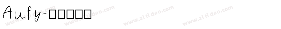 Aufy字体转换