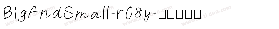 BigAndSmall-r08y字体转换