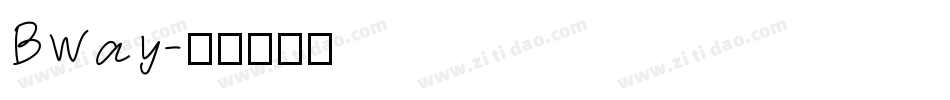 Bway字体转换