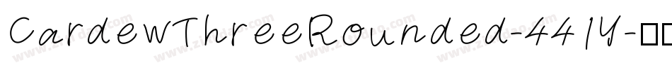 CardewThreeRounded-441Y字体转换