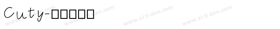 Cuty字体转换