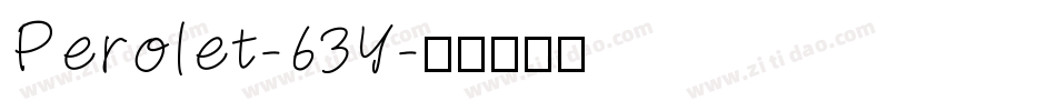 Perolet-63Y字体转换