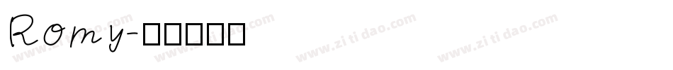 Romy字体转换