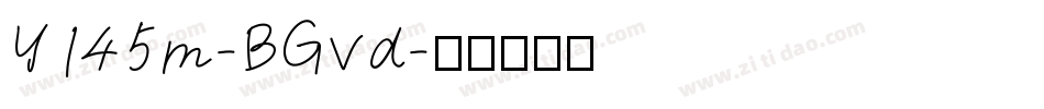 Y145m-BGvd字体转换