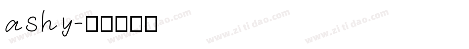 ashy字体转换