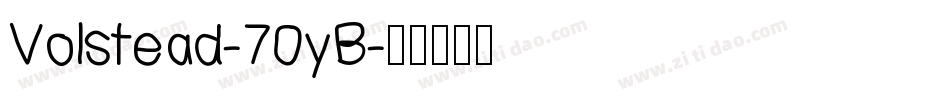 Volstead-70yB字体转换