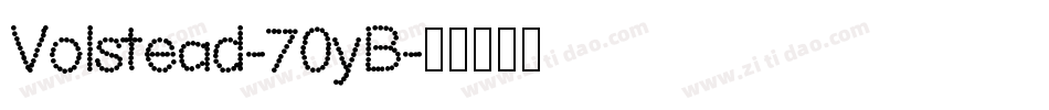 Volstead-70yB字体转换