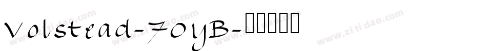 Volstead-70yB字体转换