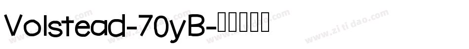 Volstead-70yB字体转换
