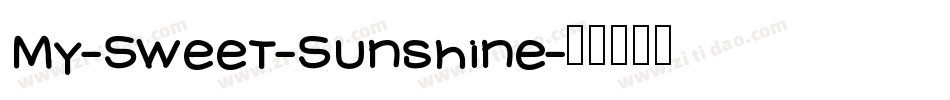 My-Sweet-Sunshine字体转换