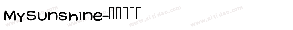 MySunshine字体转换