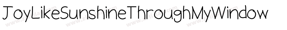 JoyLikeSunshineThroughMyWindowpane-4WrB字体转换